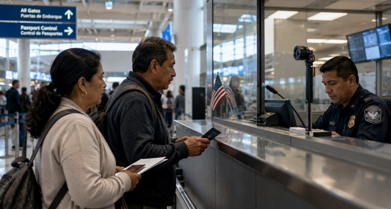 Detenciones de ICE en aeropuertos, algo cada vez más frecuente en Estados Unidos.