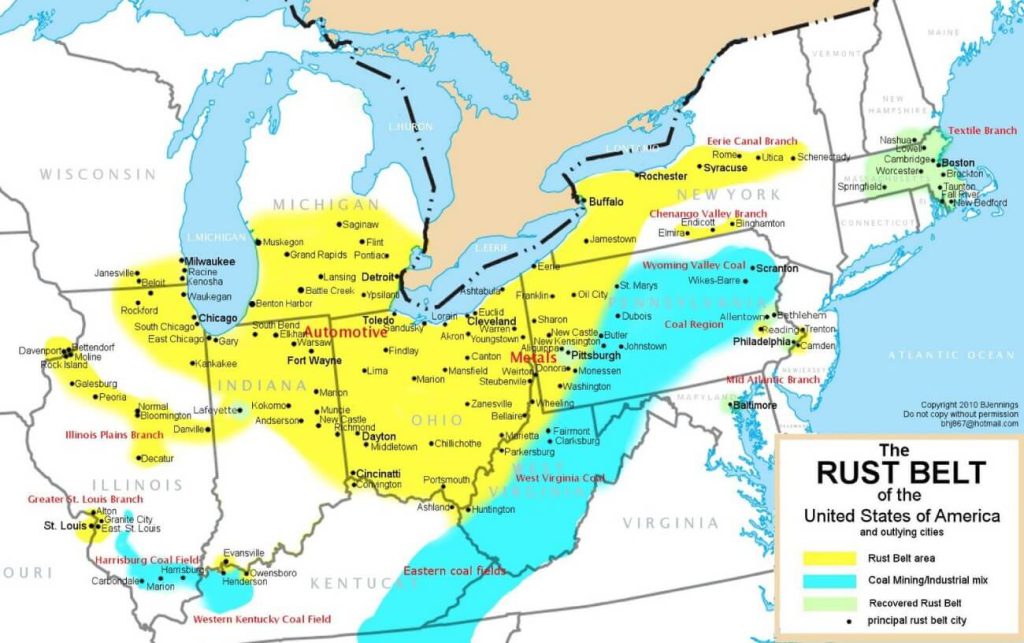 Inmigrantes en el rust Belt